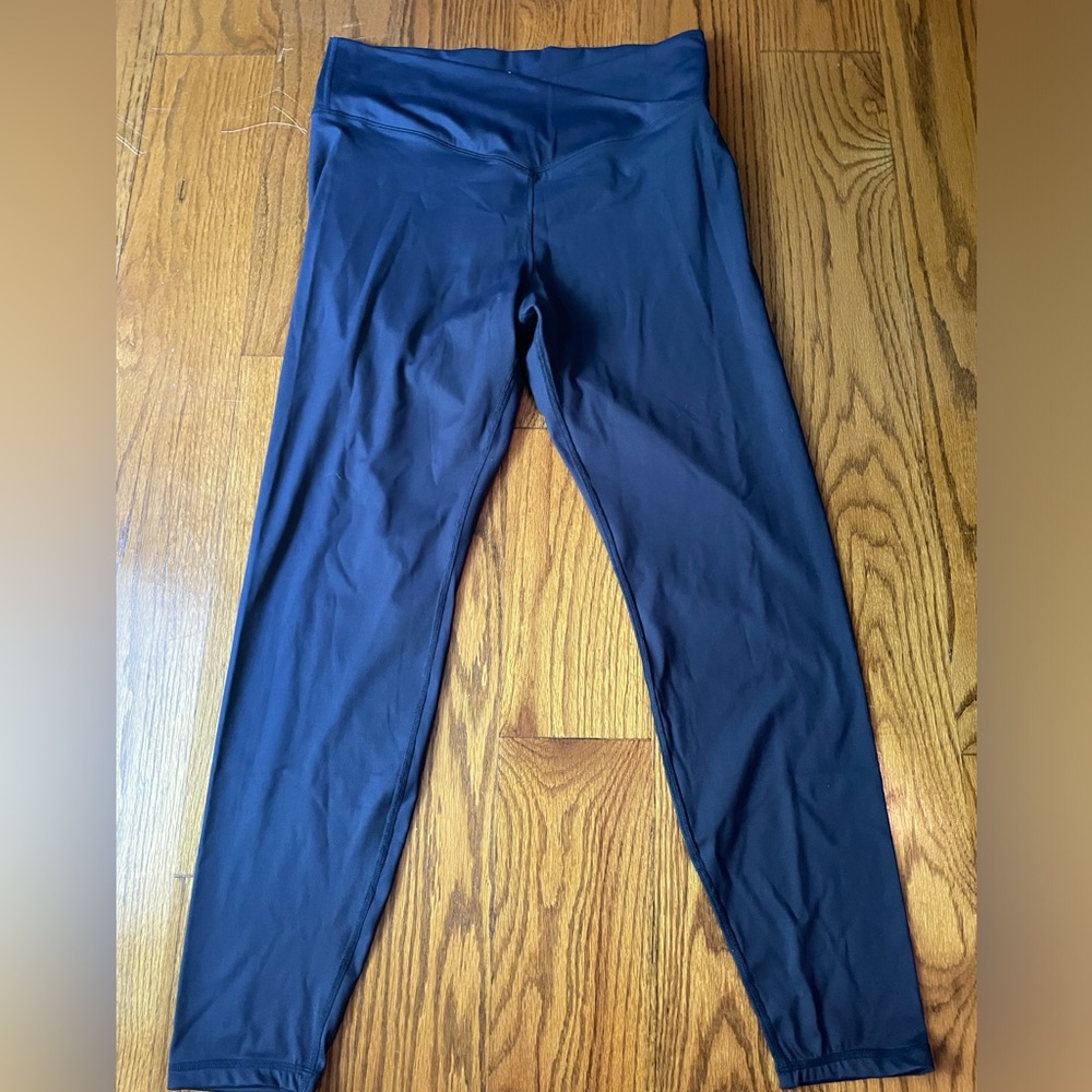 Bare Necessities Leggings Women's XL Navy blue High Waist Yoga Cross Waist
